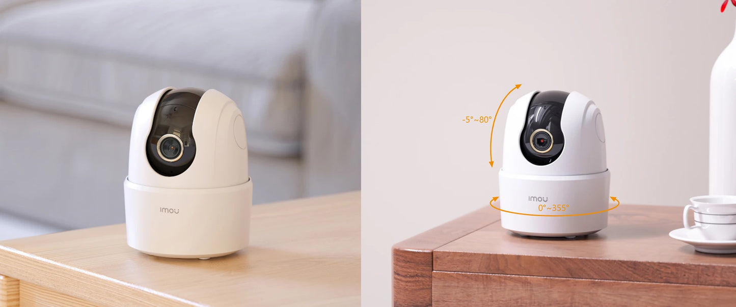 IMOU Ranger 2C 3MP Smart WiFi Camera | 360° Indoor Security | Human Detection | Night Vision | Two-Way Audio | Alexa Compatible