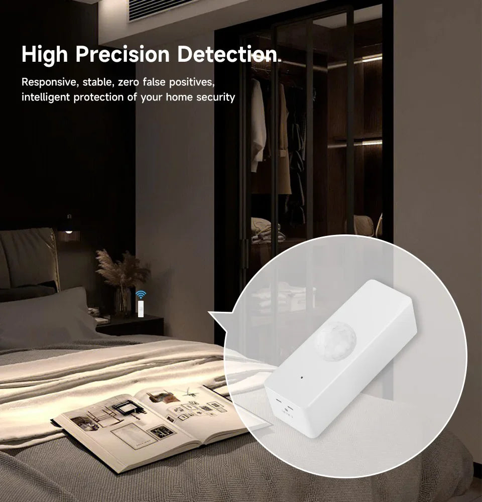 Tuya WiFi & Zigbee PIR Motion Sensor | Smart Infrared Detector for Security | Works with Alexa & Google Home
