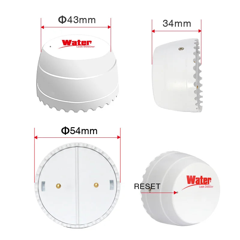 Tuya Smart WiFi Water Leak Detector – Flood Sensor with Alarm | Smart Life App | Alexa & Google Compatible