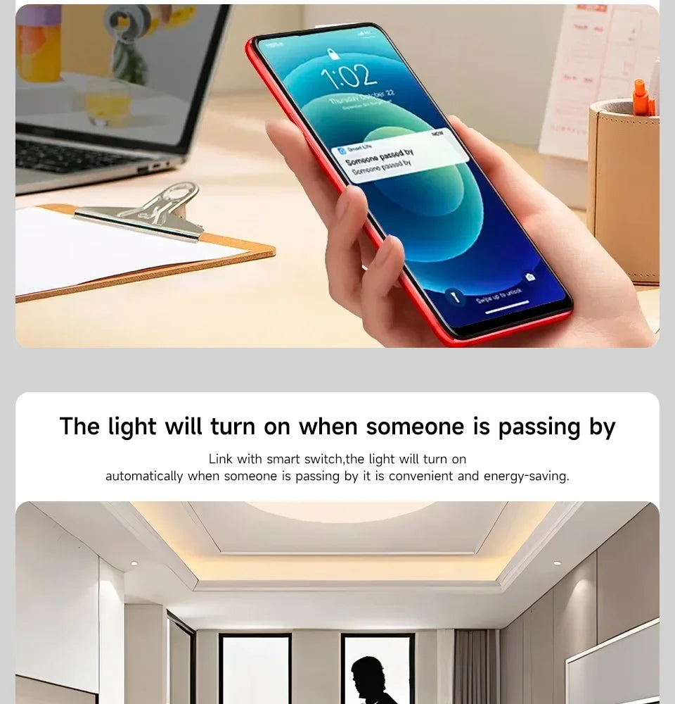 Tuya WiFi & Zigbee PIR Motion Sensor | Smart Infrared Detector for Security | Works with Alexa & Google Home