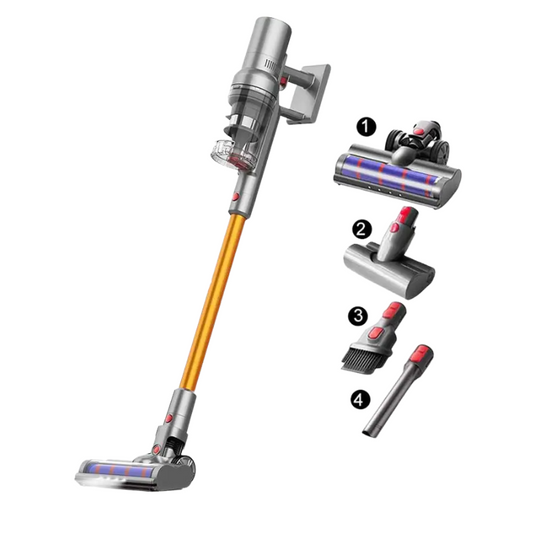 ABIR VC205 Smart Cordless Vacuum Cleaner | 27,000Pa | Auto Speed | Touchscreen | Dust Sensor | 4-in-1 Brushes | HEPA Filter