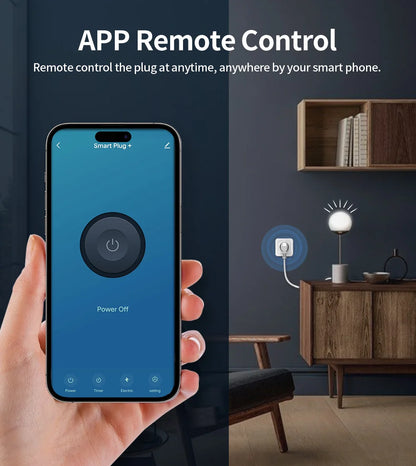Smart WiFi/Zigbee Plug EU 16A/20A with Power Monitoring | Alexa & Google Home Compatible