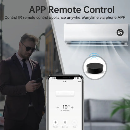 AVATTO Tuya Smart WiFi IR + RF Remote Controller (S16 Pro) | 433/315MHz | Universal Smart Home Hub for TV, AC, Alexa, Google