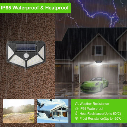 100 LED Solar Garden Light – Motion Sensor | 270° Wide Angle | Waterproof Outdoor Lamp | 3 Modes