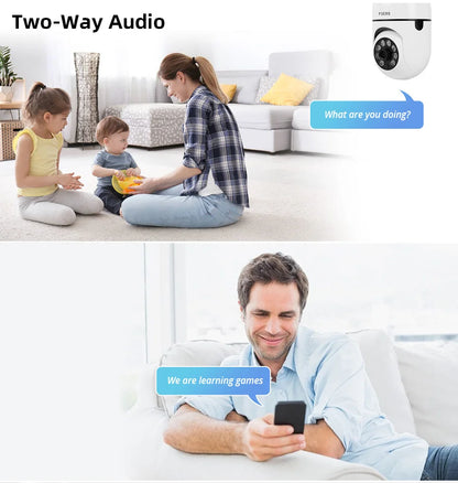E27 Light Bulb Security Camera – Full Color Night Vision | Human Tracking | 2MP | Indoor WiFi Surveillance