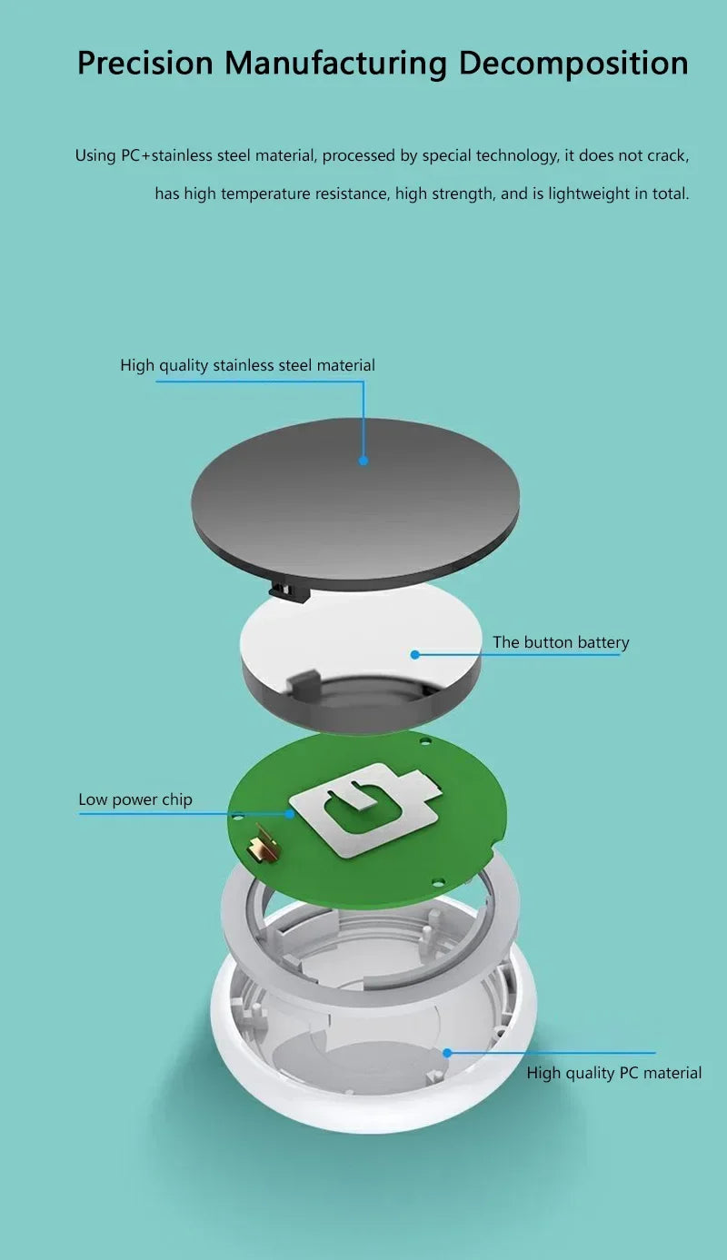 XIAOMI GPS Tracker Smart Anti-Lost Reminder Device | Bluetooth Tracker for Pets, Bags & Wallets