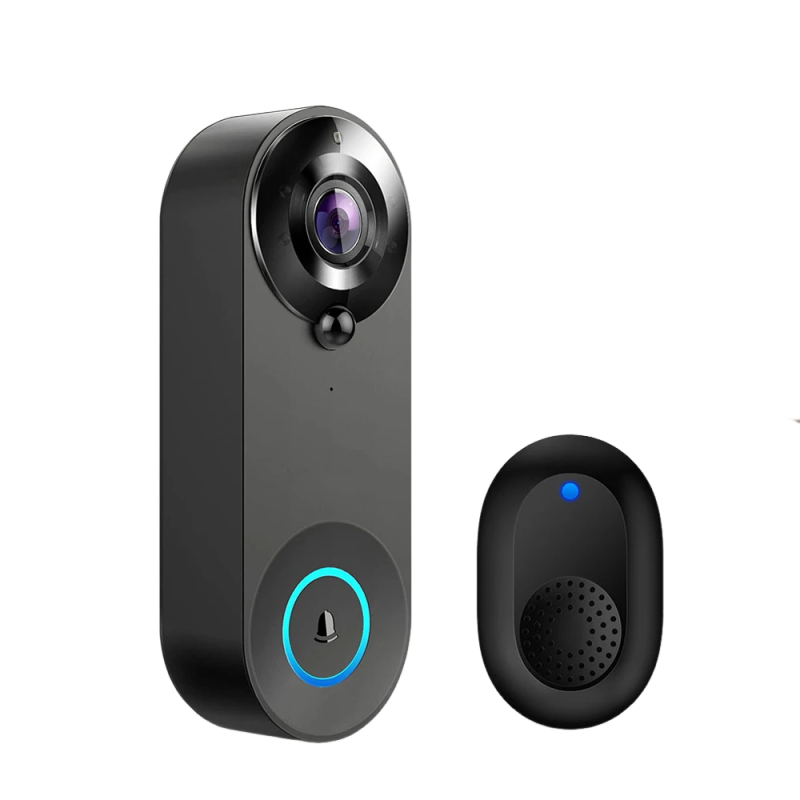 1080P WiFi Video Doorbell | PIR Motion Detection | Tuya Smart App | 2-Way Audio | Night Vision | Wireless Security