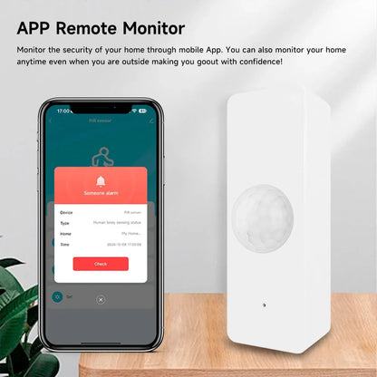 Tuya WiFi & Zigbee PIR Motion Sensor | Smart Infrared Detector for Security | Works with Alexa & Google Home