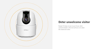 IMOU Ranger 2C 3MP Smart WiFi Camera | 360° Indoor Security | Human Detection | Night Vision | Two-Way Audio | Alexa Compatible