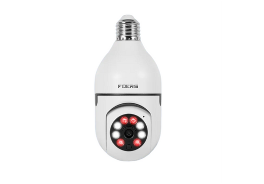 E27 Light Bulb Security Camera – Full Color Night Vision | Human Tracking | 2MP | Indoor WiFi Surveillance