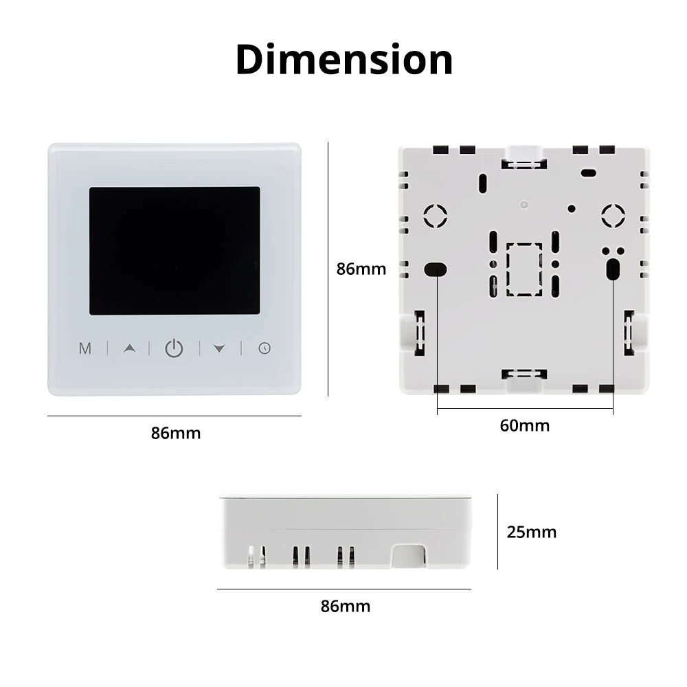 Beok Smart WiFi Thermostat | Battery-Powered for Gas Boiler | Tuya/Smart Life App | Alexa & Google Compatible
