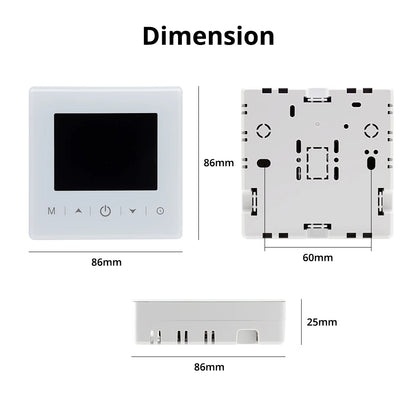 Beok Smart WiFi Thermostat | Battery-Powered for Gas Boiler | Tuya/Smart Life App | Alexa & Google Compatible