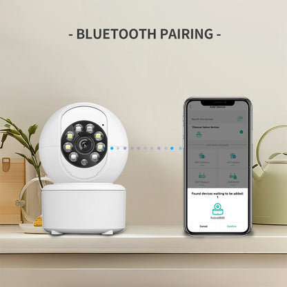 1080P Smart Indoor WiFi Security Camera | Night Vision, Motion Tracking, Two-Way Audio | Baby & Pet Monitor | ICSEE App