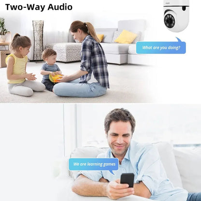 E27 Light Bulb Security Camera – Full Color Night Vision | Human Tracking | 2MP | Indoor WiFi Surveillance