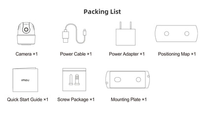 IMOU Ranger 2C 3MP Smart WiFi Camera | 360° Indoor Security | Human Detection | Night Vision | Two-Way Audio | Alexa Compatible